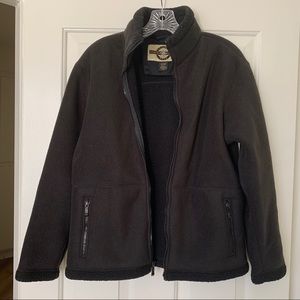 North End All Climate Wear Black Fleece Jacket, size S